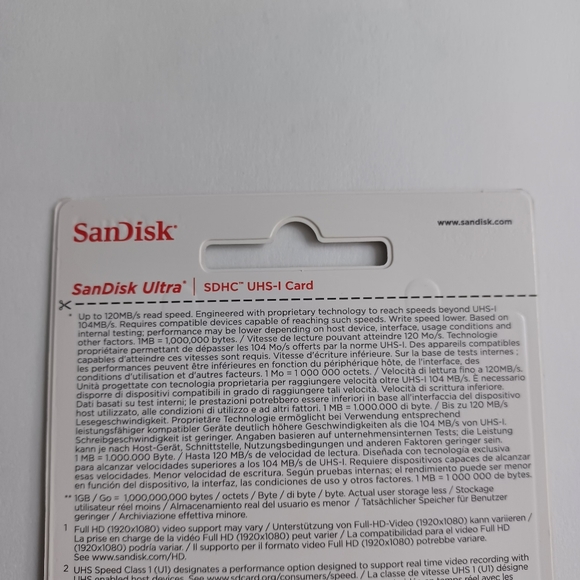 SanDisk 32GB NEW Ultra Class 10 SDHC UHS-I Memory Card -Speeds Up to 120MB/s - Picture 6 of 8